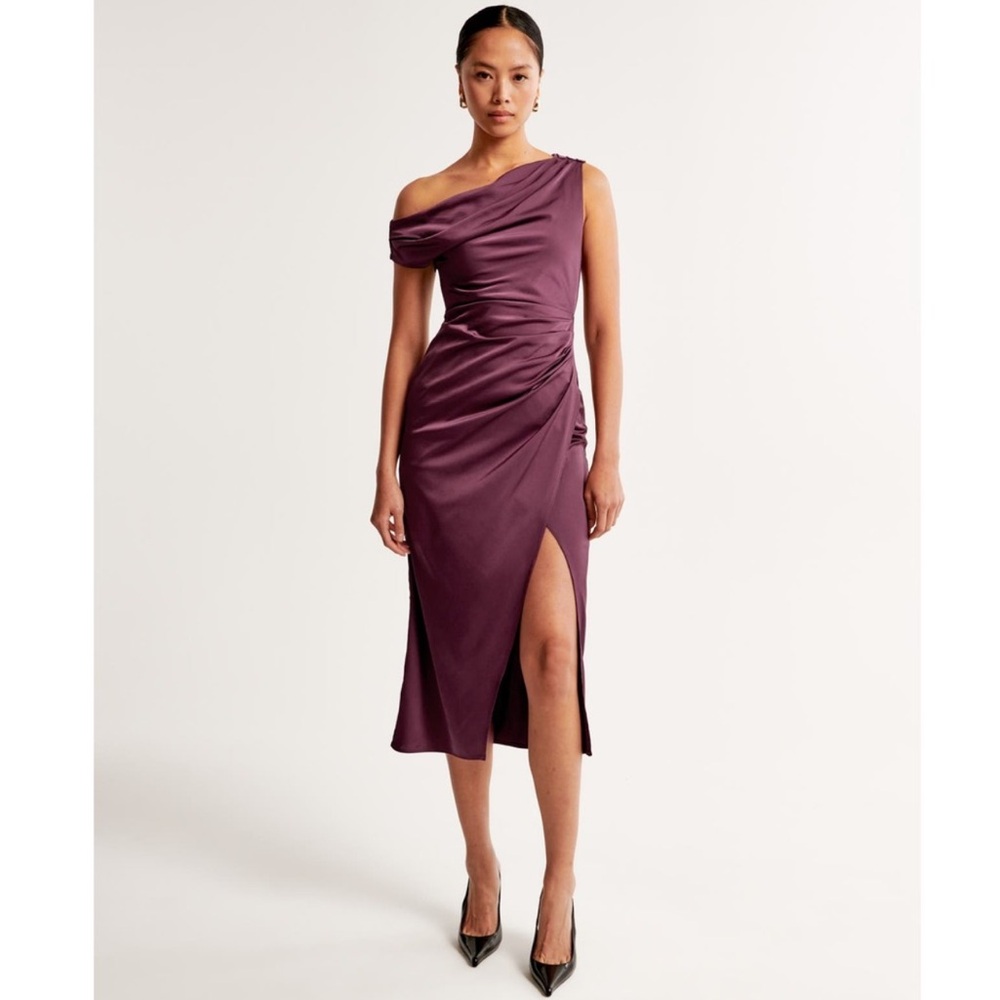 Abercrombie & Fitch Purple Midi Dress